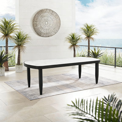 Ember Black Arc Aluminum Outdoor Coffee Table