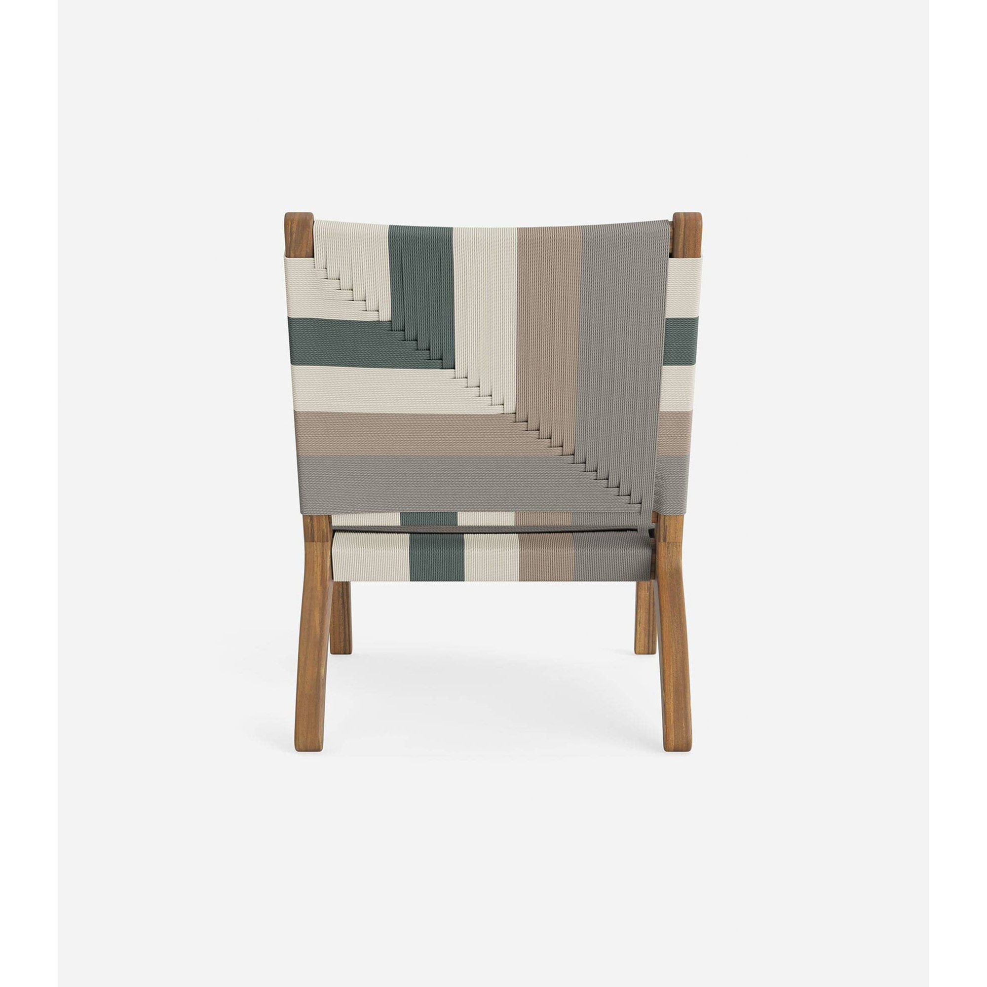 Masaya Upholstered Accent Chair, Natura/Mist Pattern, Brown