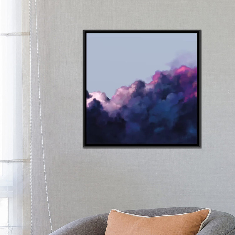 «Skies», impression sur toile, H 18 po x l 18 po x P 1,5 po, Toile avec cadre noir