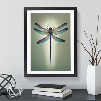 Angelical Dragonfly - Framed Print