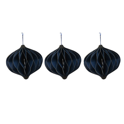 16.5cm Abstract Paper / Cardboard Ball Ornament