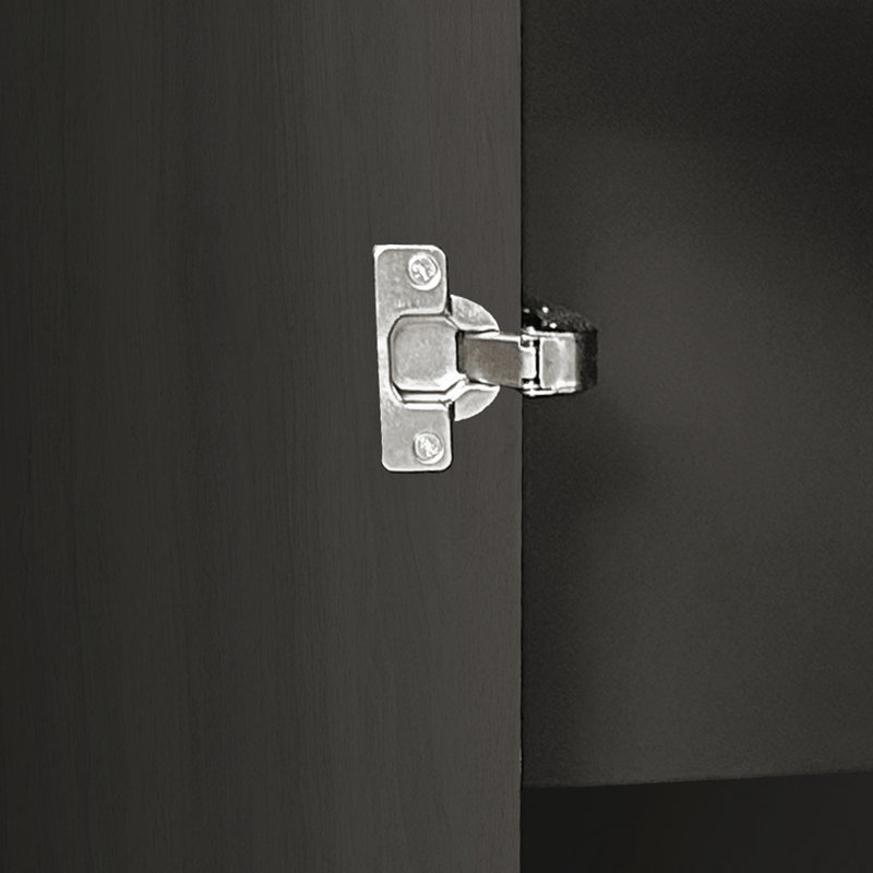 Buffet moderne incurvé moderne, armoire de rangement en bois de 47,2 pouces avec 4 portes et tablettes intérieures réglables pour le salon, la cuisine, la chambre à coucher et le couloir