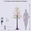 Arbre à fleurs illuminé de 6 pi avec des baies et des lumières blanches chaudes pour le printemps et l'extérieur