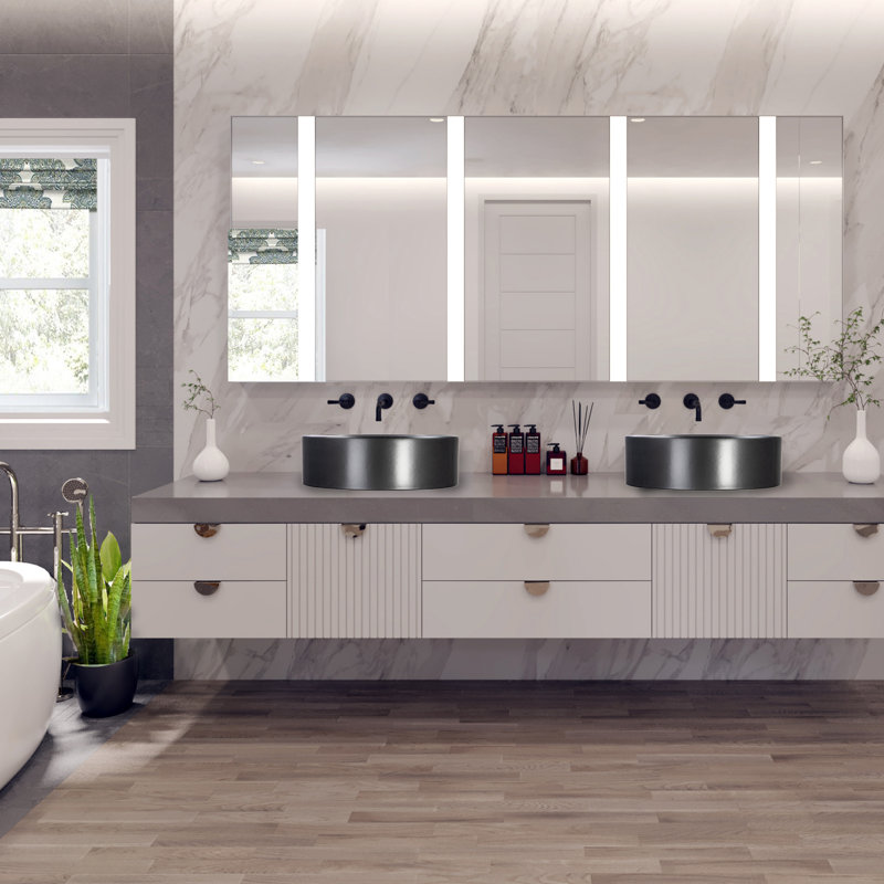 Regatta Poured Circular Vessel Bathroom Sink, Matte Black