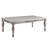 Platinum Finish Coffee Table