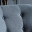 Chaise avec accoudoirs gris anthracite avec dossier élégant, coussin de siège et pieds rétro, H 28,95 po x l 28,95 po-1064310688