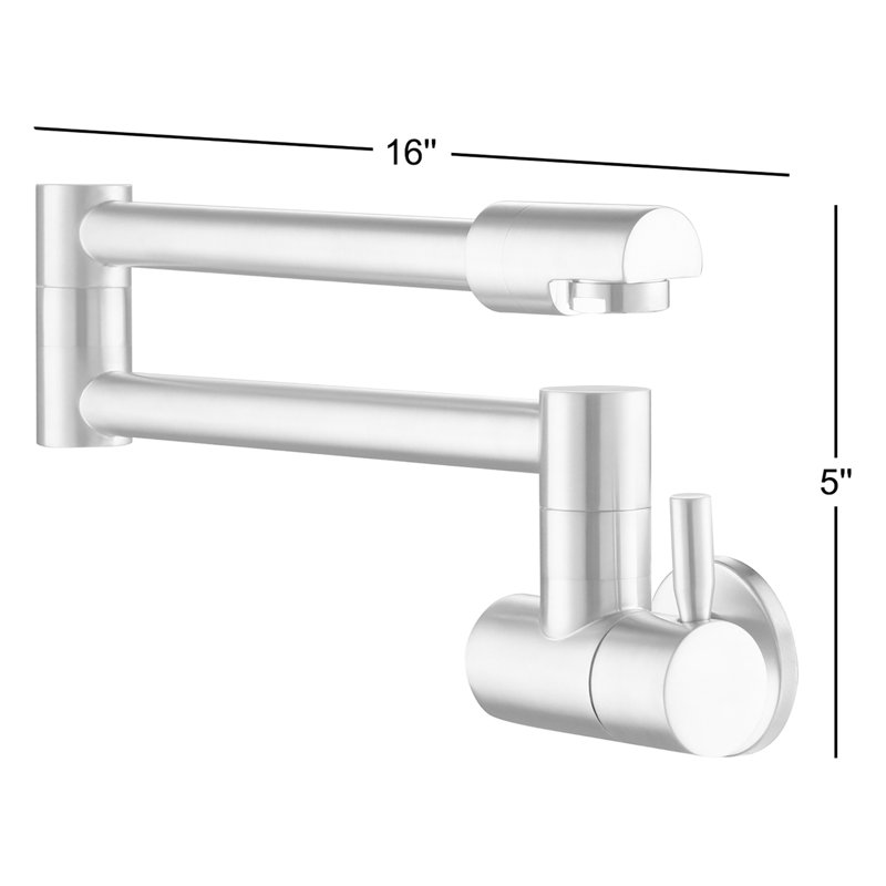 Robinet remplisseur de casserole, Nickel brossé