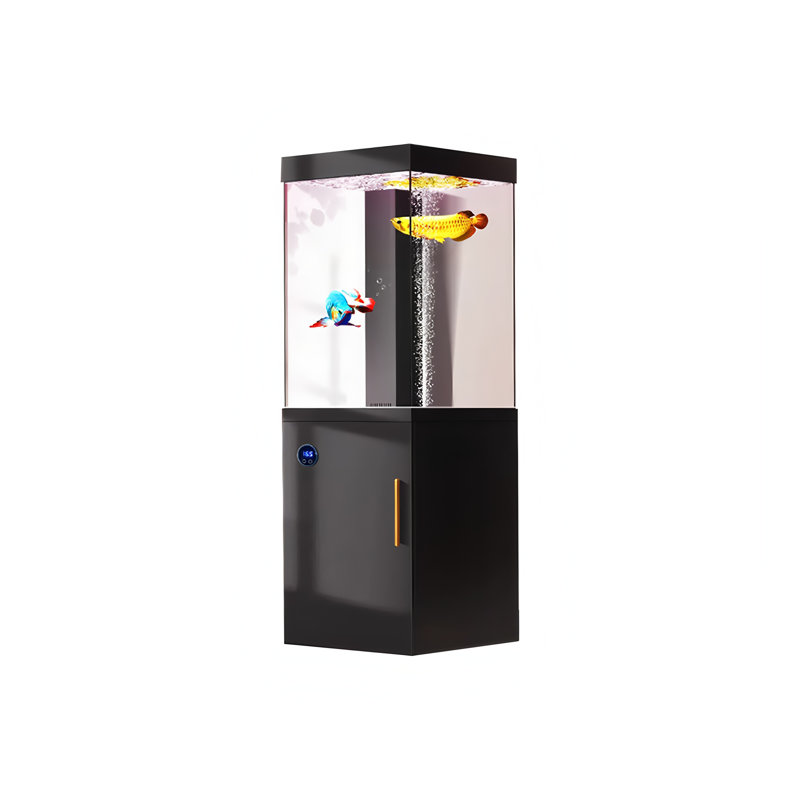 Black Intelligent Floor-Standing Aquarium with Bottom Filtration