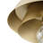 Avec 12 in. 1-Light Brushed Gold Luxe Flush Mount