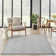 Dijone Geometric Machine Made Power Loom Wool/Polyester Area Rug in Gray