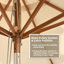 271 cm W X 271 cm D Tilt Market Parasol with Pulley Lift