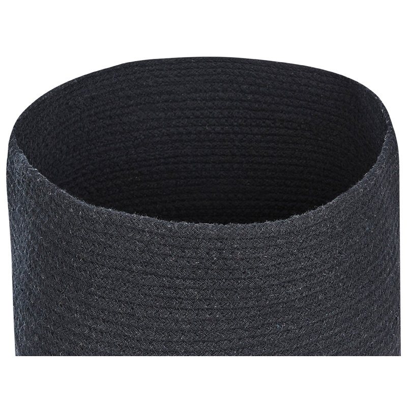 House Of Hampton Decorative Basket, Black