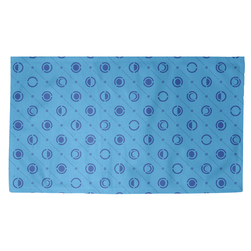 Bleu phases de lune Tapis décoratif, Rectangle de 2 pi x 3 pi