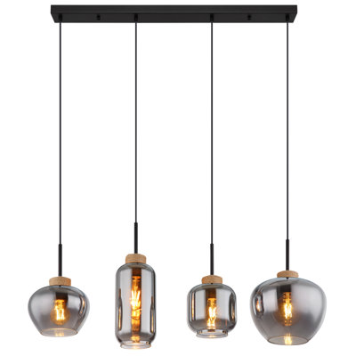 Lillian 4 - Light Matte Black Pendant