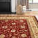 Niles Oriental Red/Cream/Brown/Beige/Blue Area Rug