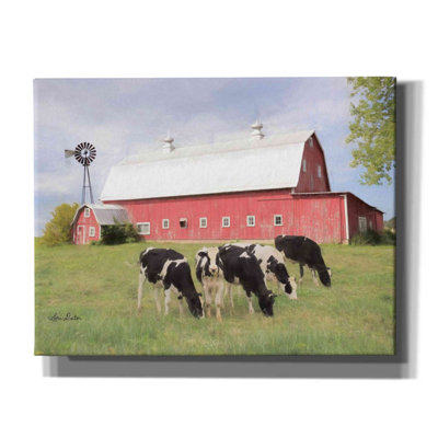 Henderson Cows - Wrapped Canvas Print