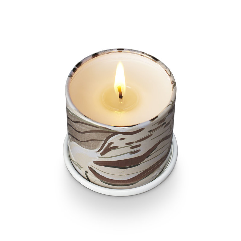 Beautifully Done Driftwood Demi Vanity Tin Candle, Demi Vanity Tin