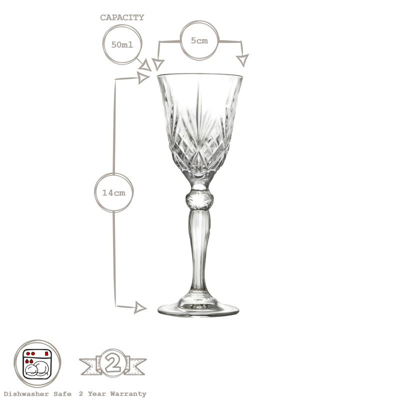 RCR Crystal Melodia Liqueur Glasses - 50ml