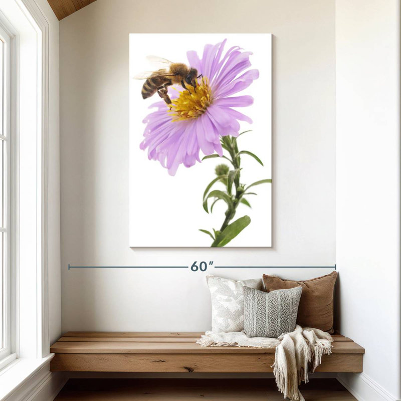 Brampt Bee On Flower, 48" H x 32" W