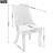 Rayon Cloth Flocking Solid Wood Upholstered Dining Chairs-954652828