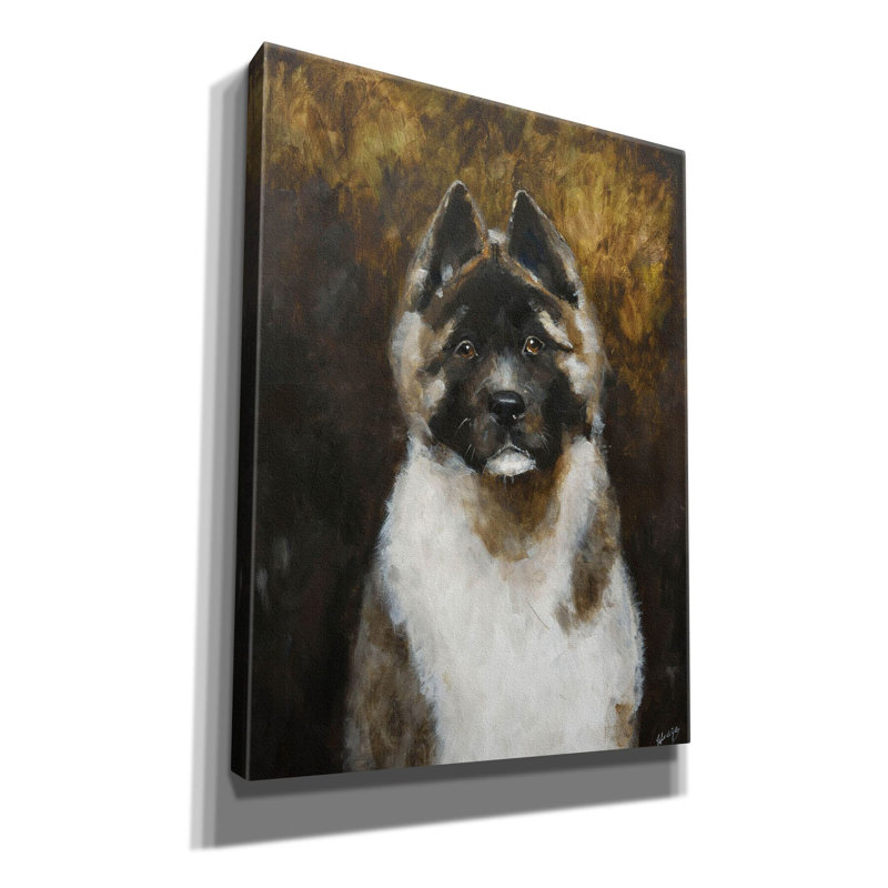 Anveer " American Akita " by Solveiga, 16" H x 12" W x 0.75" D