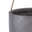 Leaf Embossed Hanging Cylinder Round Planter