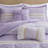 Caralie Purple Seersucker 5-Piece Full/Queen Comforter Set with Throw Pillows-2083311210-2144320598