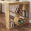 Bureau rectangulaire en bois massif Burlywood-757130292