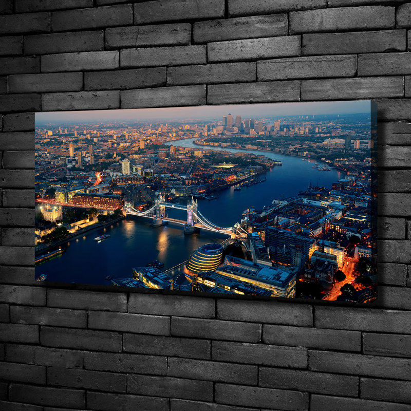 London From A Bird'S Eye View - Wrapped Canvas Print