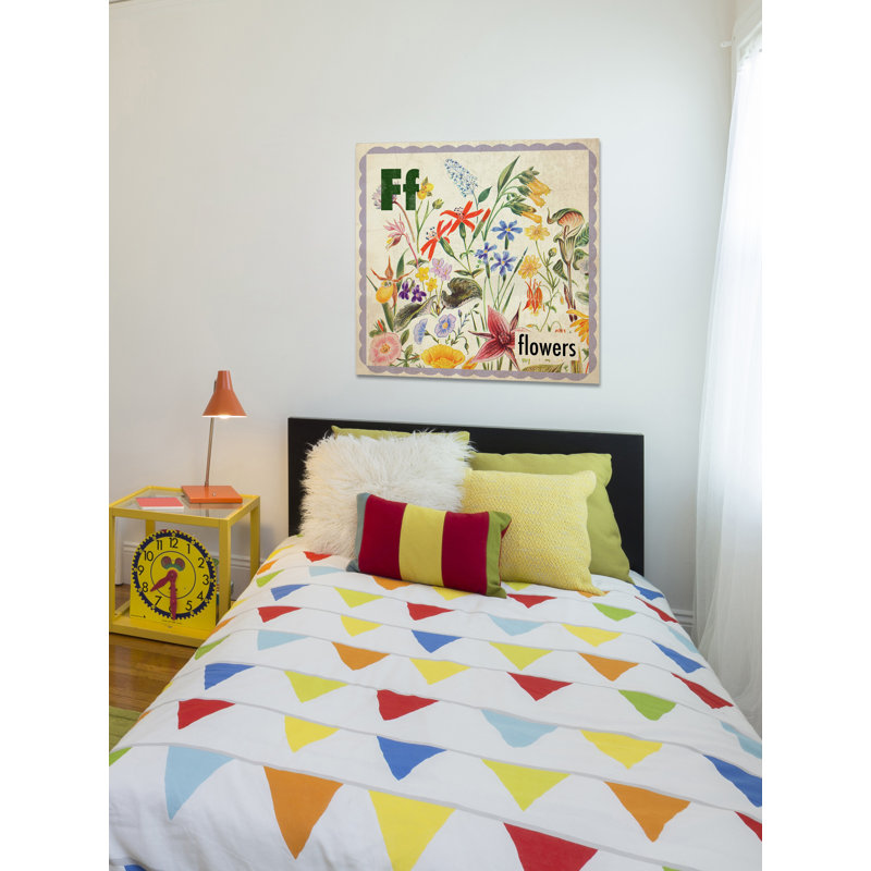 «Flowers», reproduction sur toile tendue, H 18 po x l 18 po x P 1,5 po