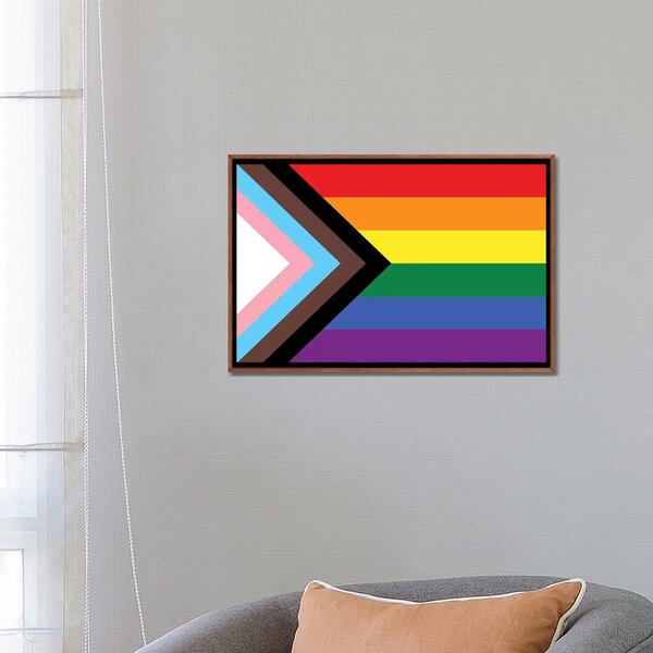 Bless international Progress Pride Flag Framed by 5by5collective Print ...