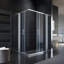 Dobbin Double Added Framed Shower Door with Clear Glass-1551179035