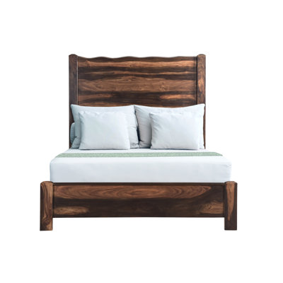 Chaliyah Solid Wood Panel Bed