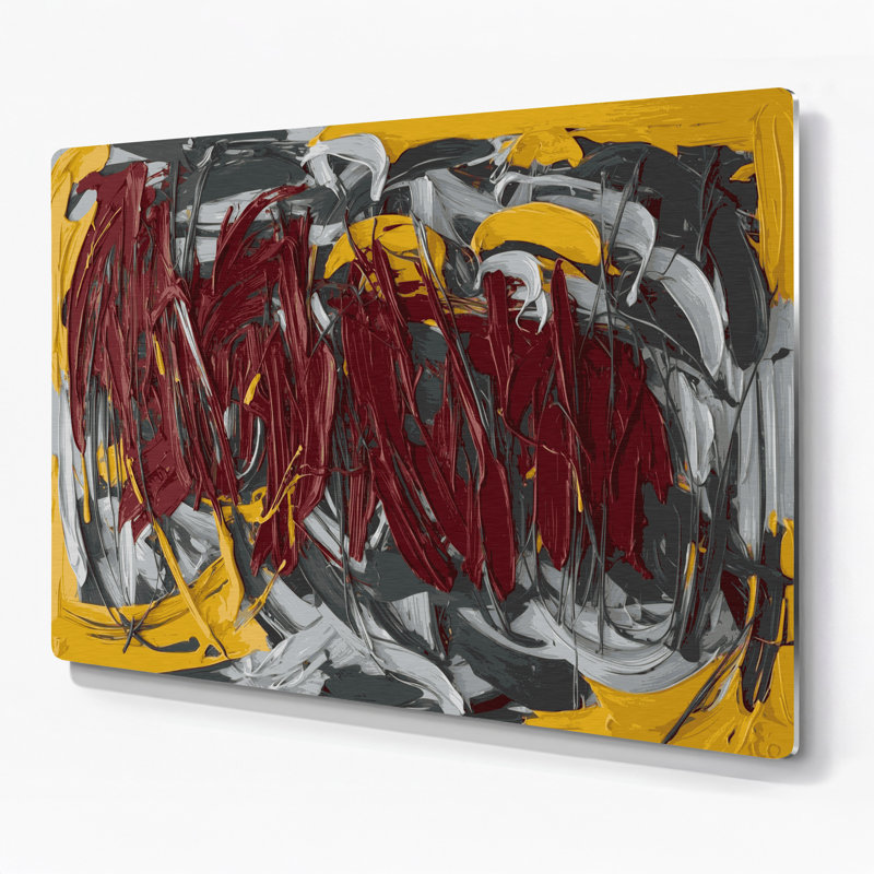 Art mural en métal Neo Expressionism 15, H 288 po x l 432 po x P 0,05 po