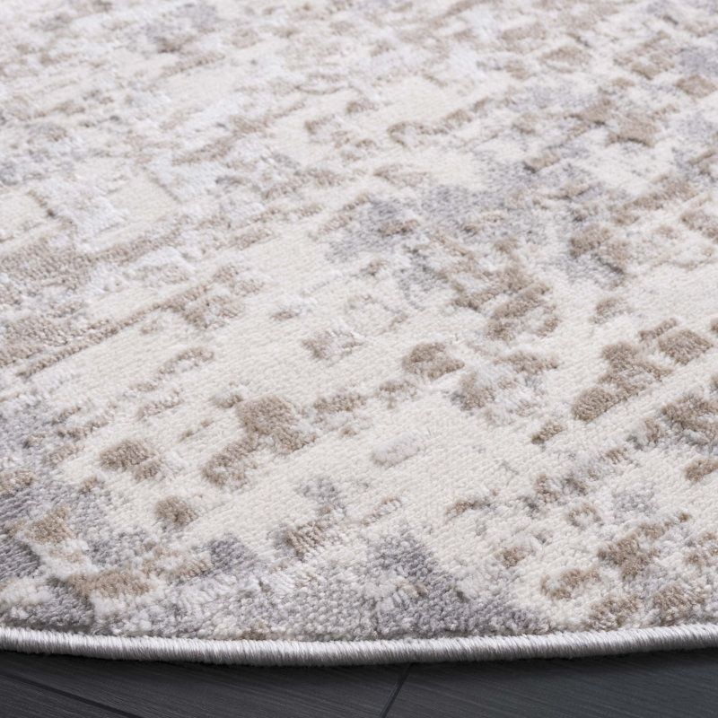 Tapis abstrait Branstetter Performance, Carré 6 pi 7 po