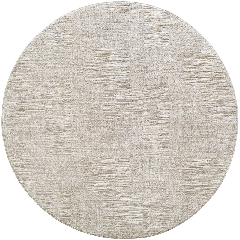 Ashby Checkered Indoor Rug, Round 7'10" 