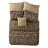 Cheetah Brown/Beige Microfiber Reversible Comforter Set-1900123575