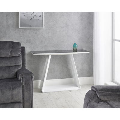 Axal 120cm Glass Top Console Table