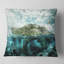 Island Like Large Fantasy Turtle - Animal Printed Pillow-29485731-29485735