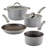 Rachael Ray Cook & Create Nonstick Cookware Pots and Pans Set, 6 Piece, Gray