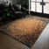 Alaisdair Splash Abstract Orange Black Area Rug