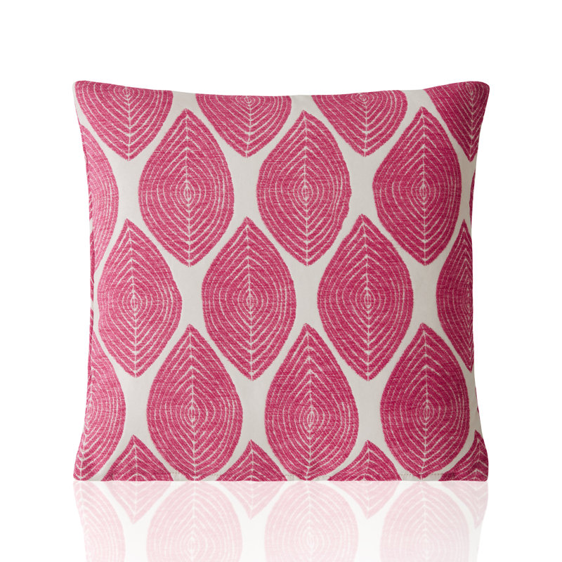 Demian Geometric Square Cushion, Cassis