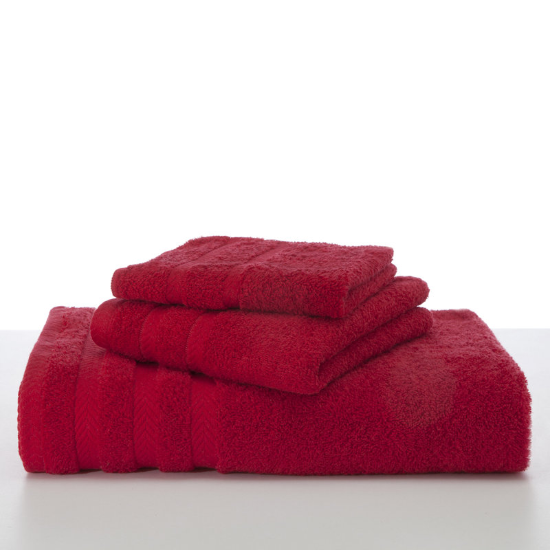 Drap 100% coton de qualité égyptienne Martex, Rouge