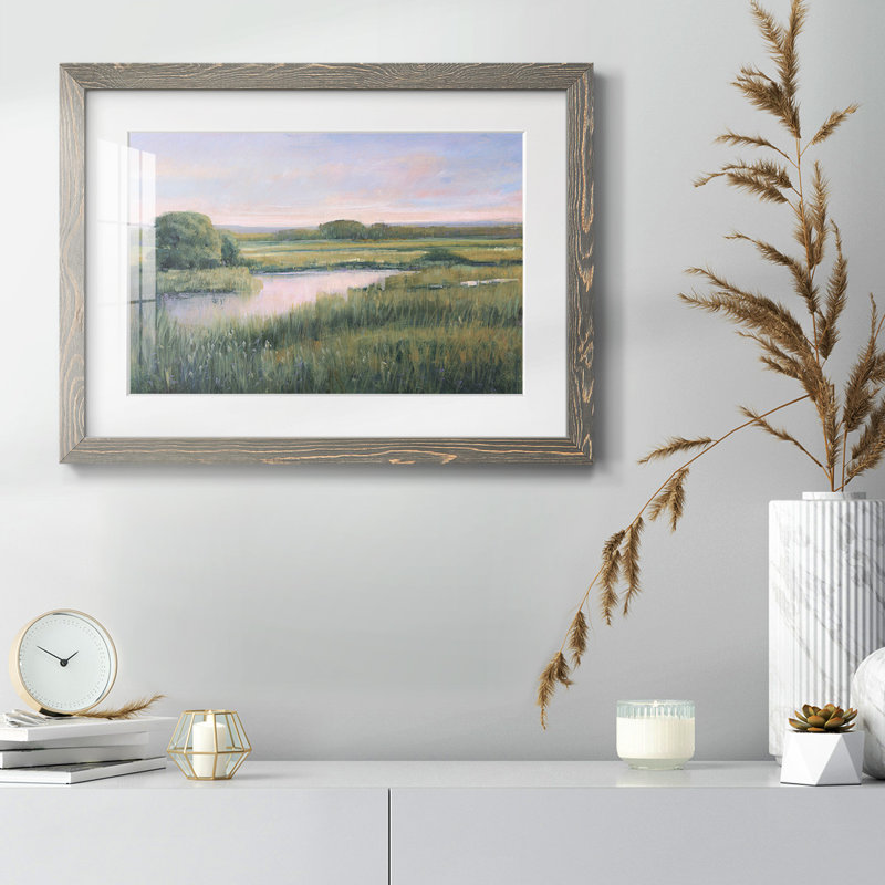 " Spring Marsh I ", Gray, 28" H x 42" W x 1.5" D