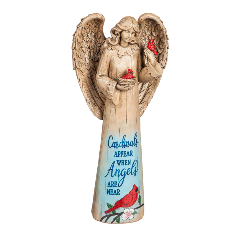 Statue de jardin des anges Kerrah Cardinals