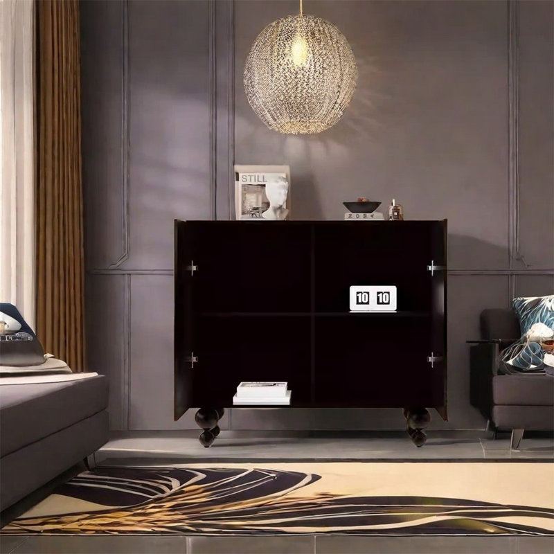 Armoire décorative encadrée, Noir, noir, noir, noir