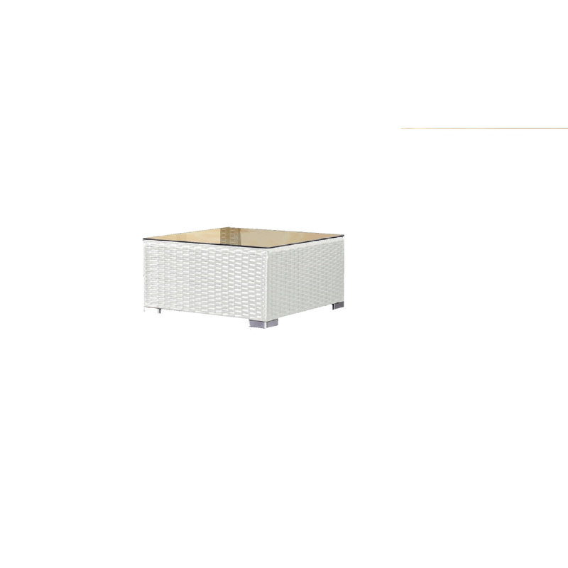 Table basse Minnesota entièrement assemblée - Blanc