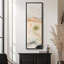 Doux paysage abstrait avec coups de pinceau terreux - grande impression encadrée sur toile de la chambre principale-1010904069-1010904070