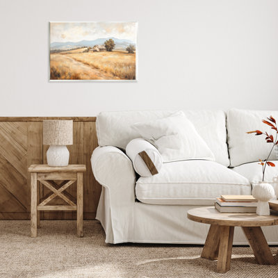 Plaque murale Western Landscape Open Field, par Petal Prints Design