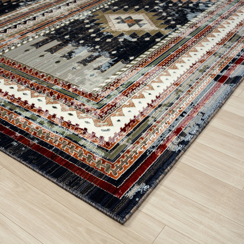 Struan Southwestern Area Rug, Rectangle 9'6" x 13'